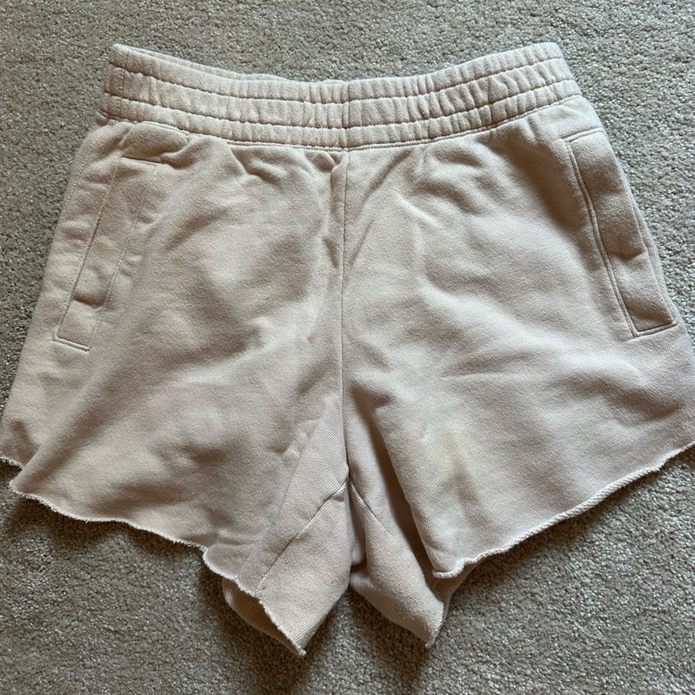 Aerie Cream Sweat Shorts
